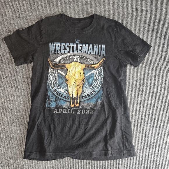 WrestleMania Shirt Mens Large Dallas Texas April 2022 WWE Wrestling Event Tee - Picture 1 of 9
